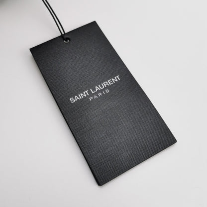 Saint Laurent L Cotton Red Lips Letter Print Crewneck T-Shirt