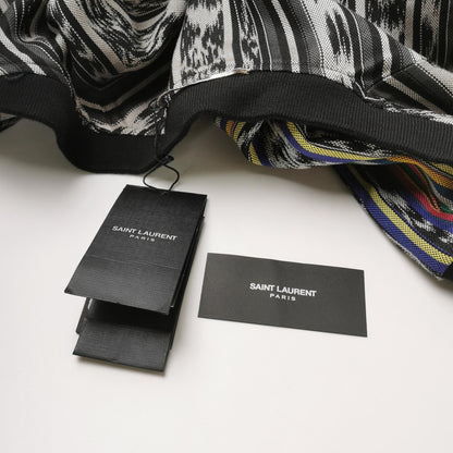 Saint Laurent Striped Zip-Front Bomber Jacket