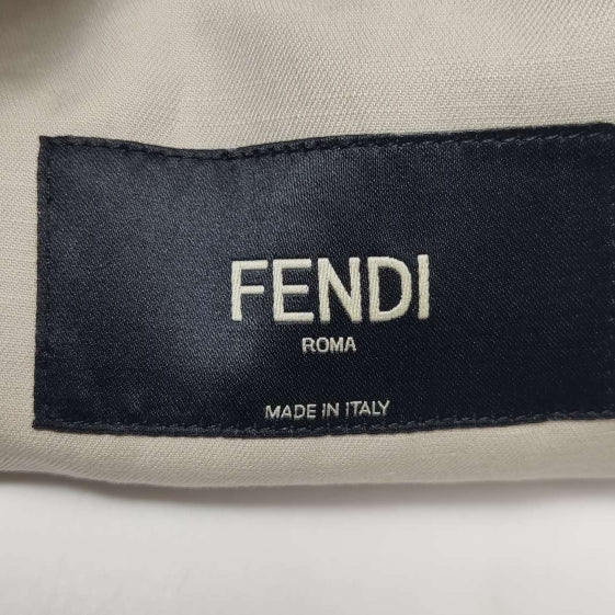 Fendi Cotton-Linen Lapel Jacket M