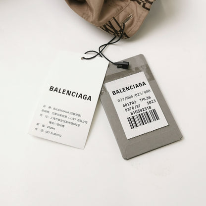 Balenciaga Monogram Short-Sleeve Button-Down Shirt