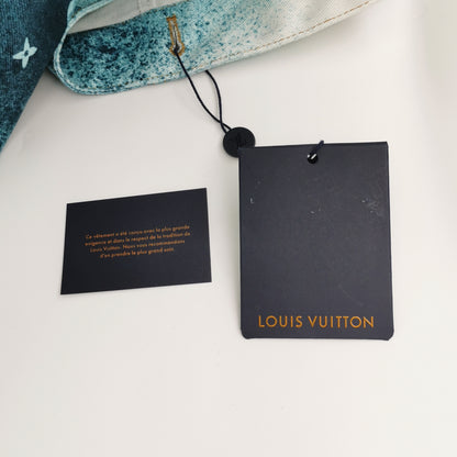 Louis Vuitton Cotton Blue-White Splash Jacket XL