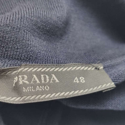Prada Wool Solid Collared Knit Shirt M/48