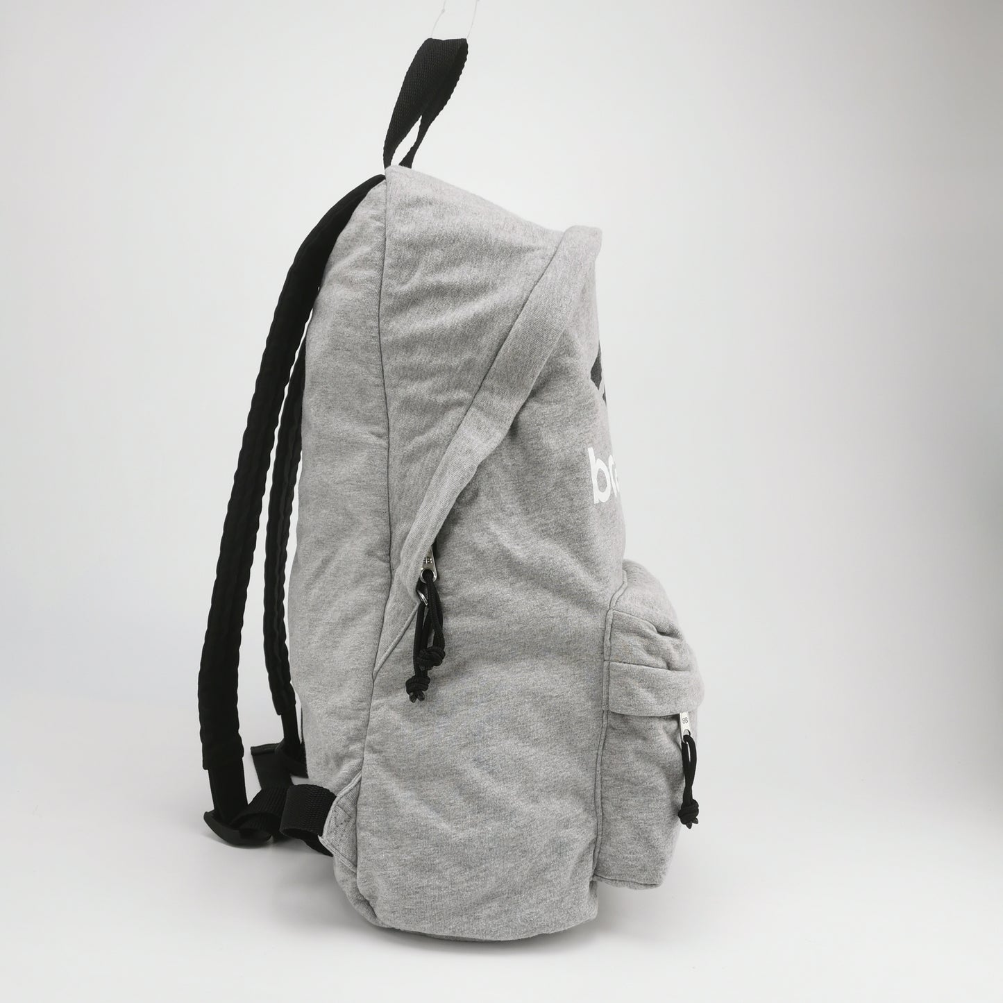 Balenciaga Explorer Gray Logo Leather Backpack