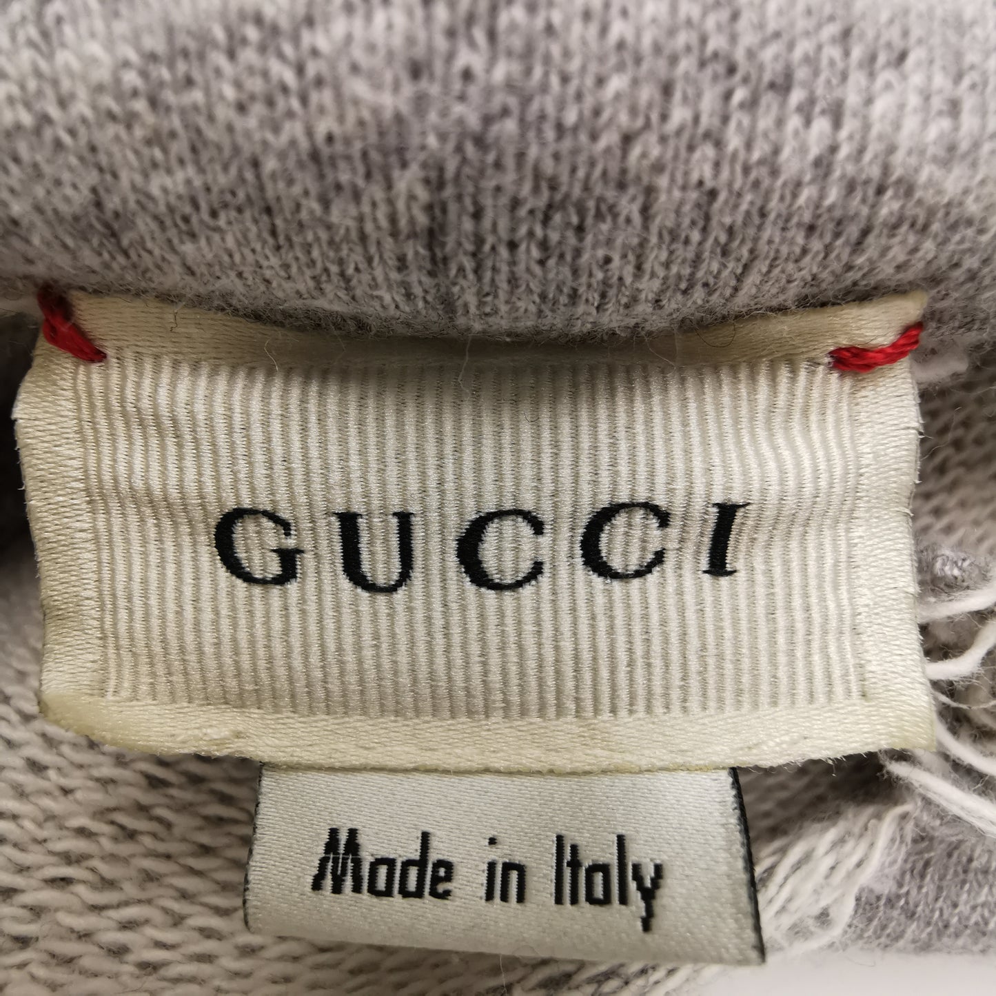 Gucci Gray Cotton Hoodie with Double G Logo