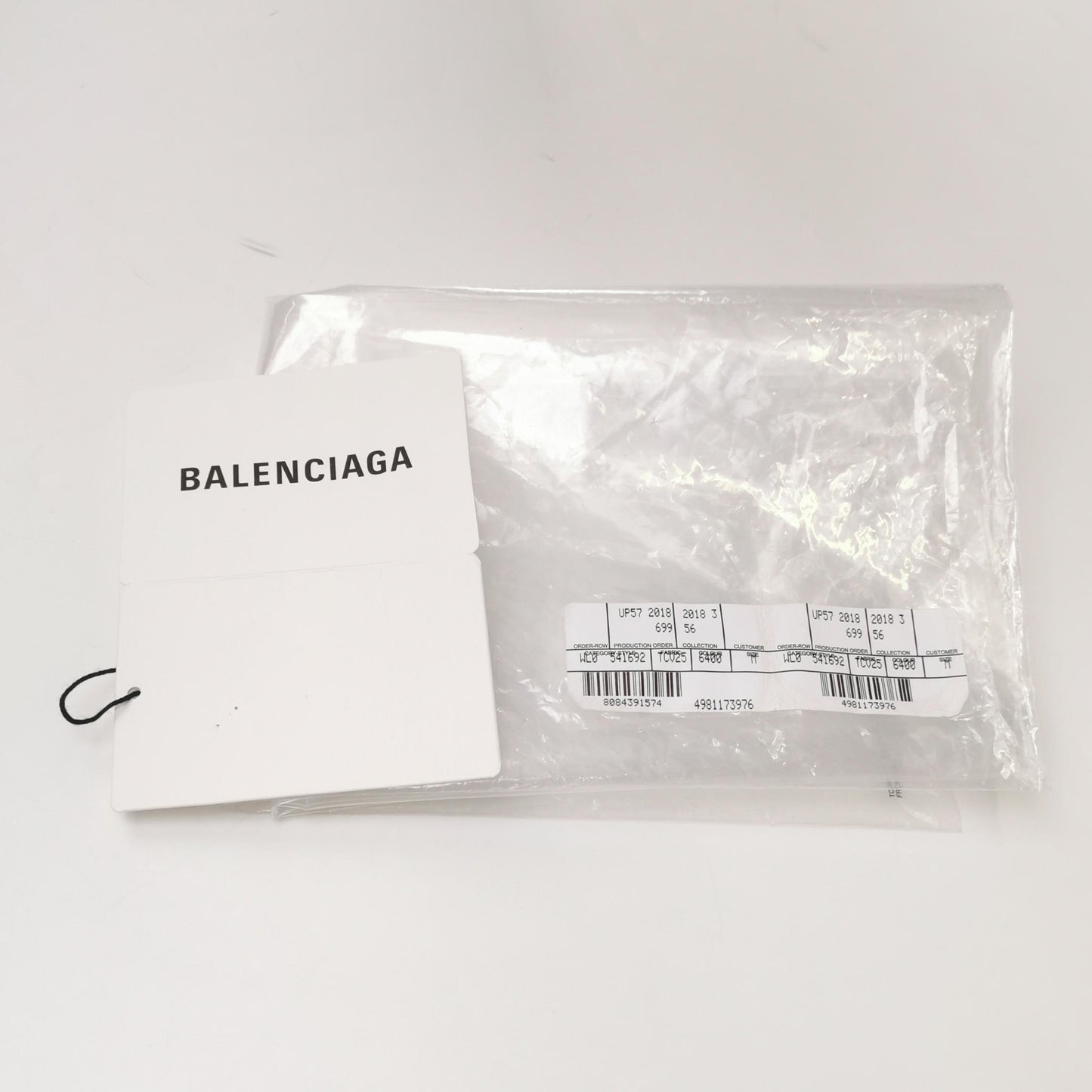 Balenciaga M Size Cotton Logo Crew Neck T-Shirt