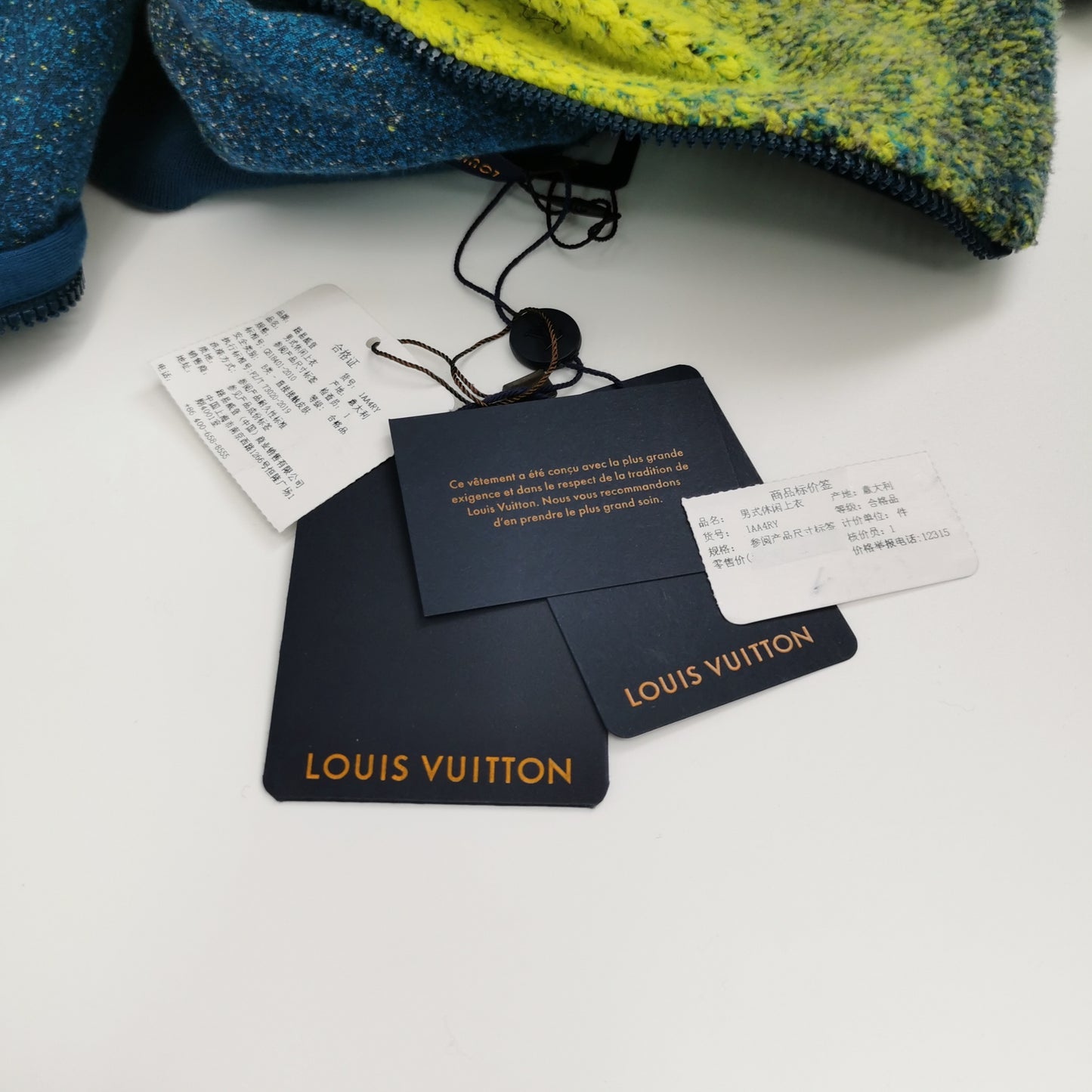 Louis Vuitton Multicolor Zip Cotton Vest XXL