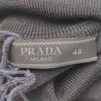 Prada Wool Solid Turtleneck Knit Sweater Size 46