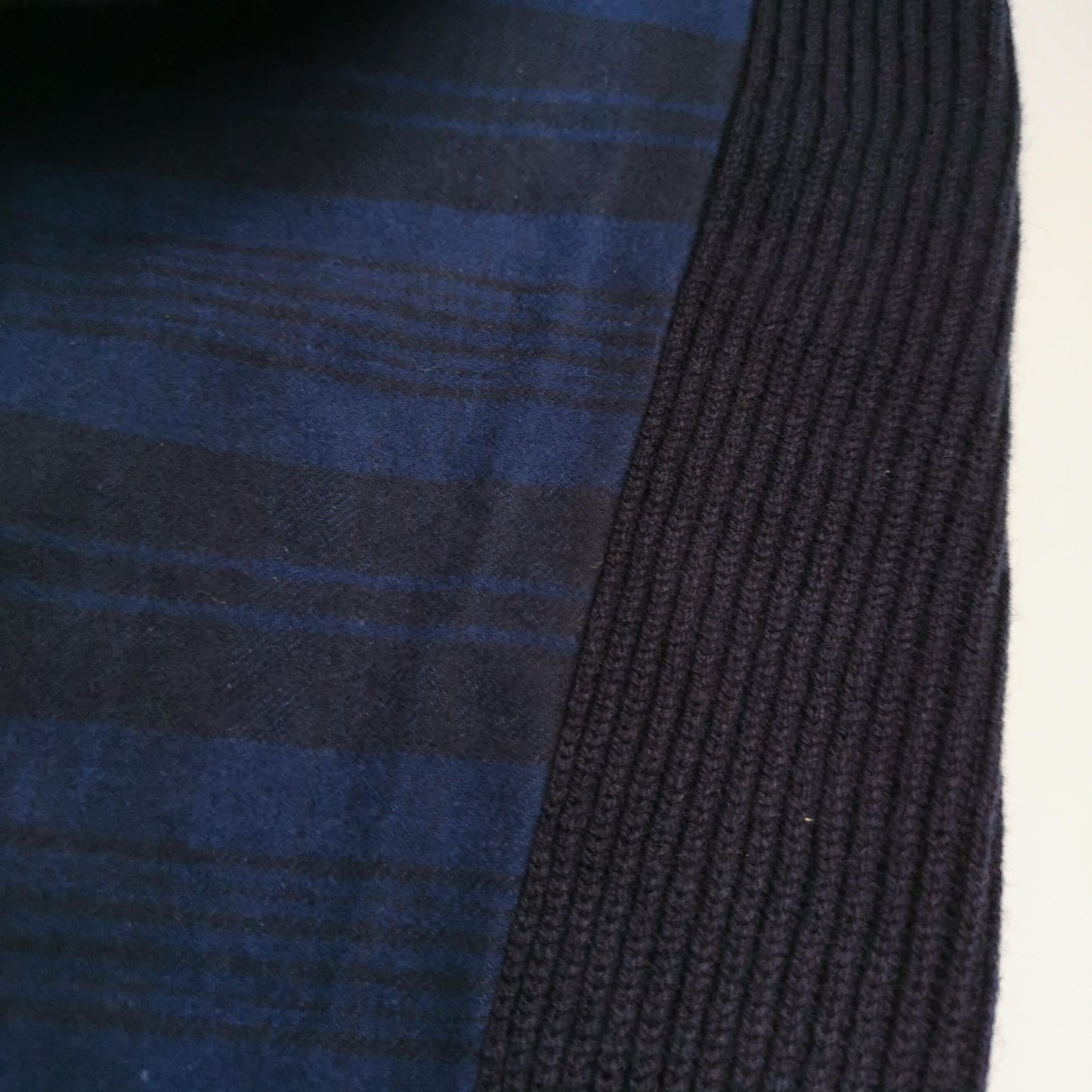 Balenciaga S Black V-Neck Ribbed Sweater