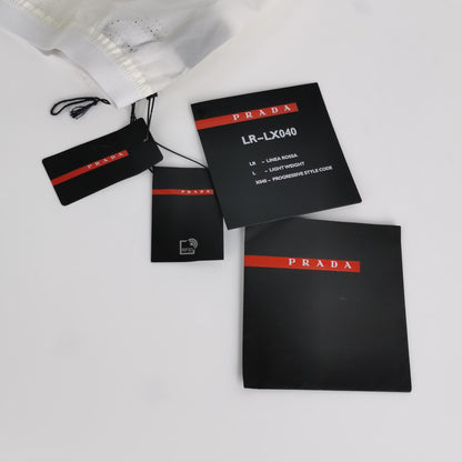 Prada Logo White Cargo Pants Size S