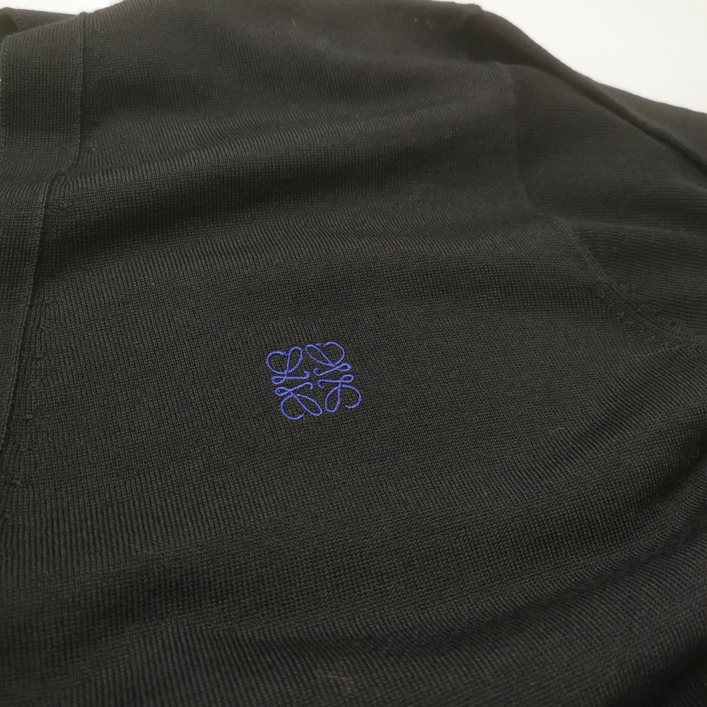 Loewe XL Wool V-Neck Single-Breasted Cardigan