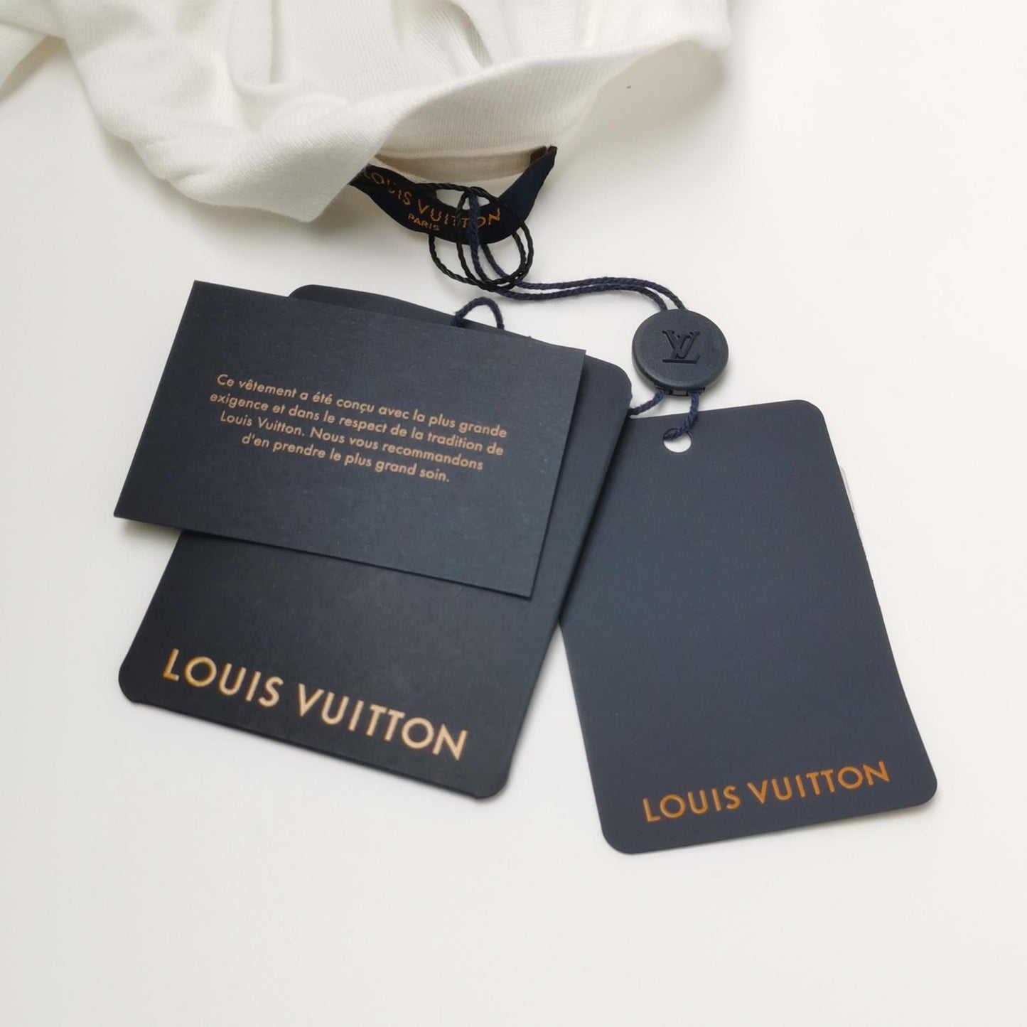 Louis Vuitton S Cotton Crew Neck Shell Print T-Shirt