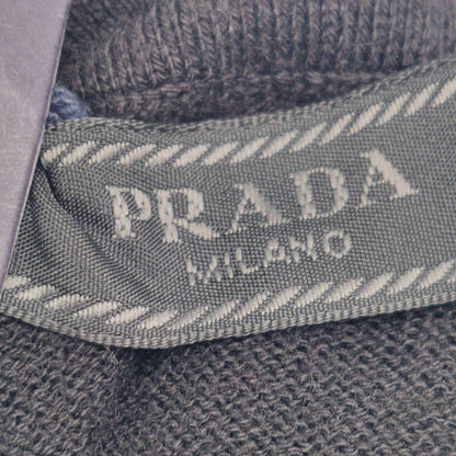 Prada Solid Collar Cotton Knit Shirt S