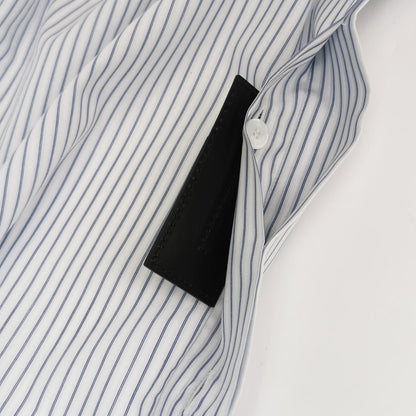 Dior Striped CD Embroidery Short-Sleeve Shirt