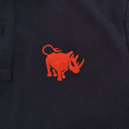 Prada S Size Navy Red Accent Polo Shirt