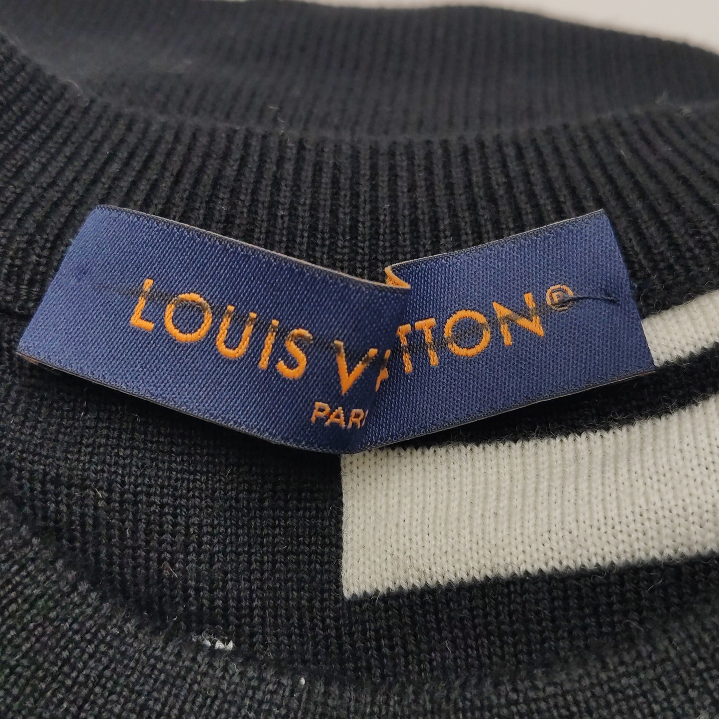 Louis Vuitton Wool Color-Block Crewneck Sweater M