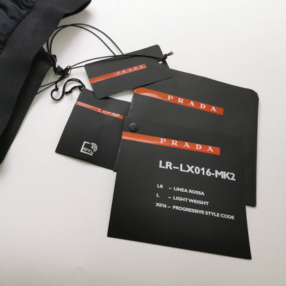 Prada Solid Letter Logo Shorts S Size