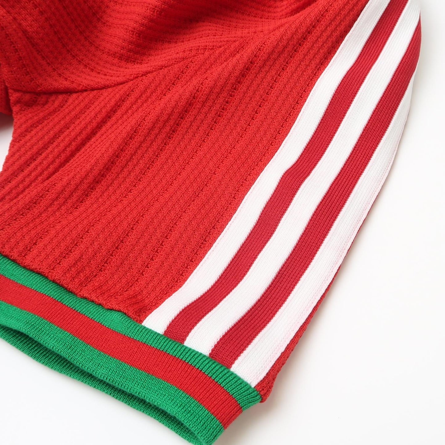 Gucci x Adidas Red Cotton Logo Crew Neck T-shirt XS