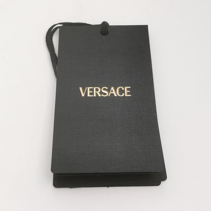 Versace Blue Cotton Logo Shorts L