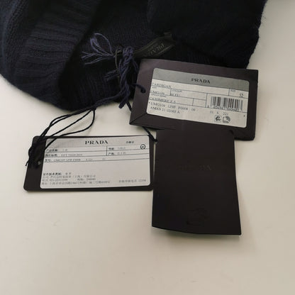 Prada V-Neck Single-Breasted Long-Sleeve Cardigan