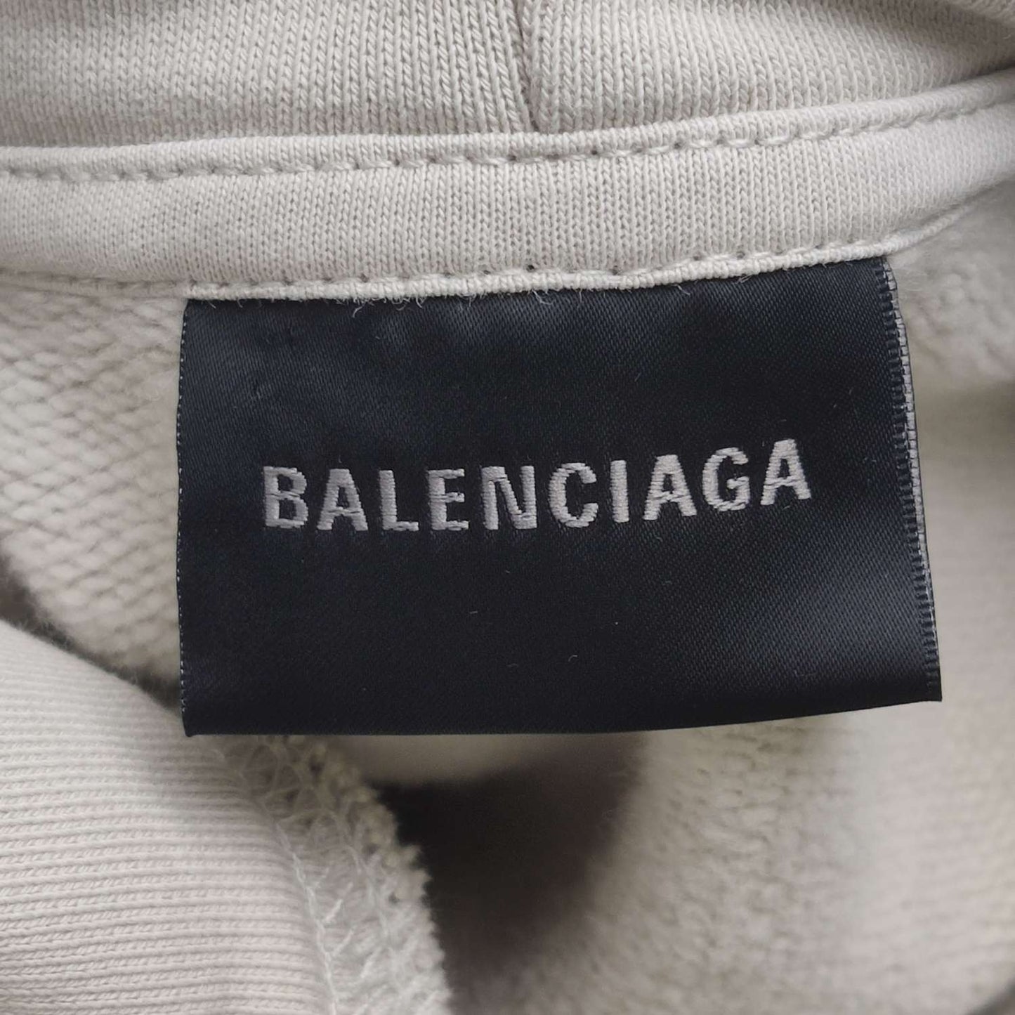 Balenciaga Paris Oversized Beige Hoodie