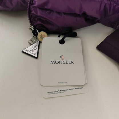 Moncler Purple Logo Puffer Jacket S Size