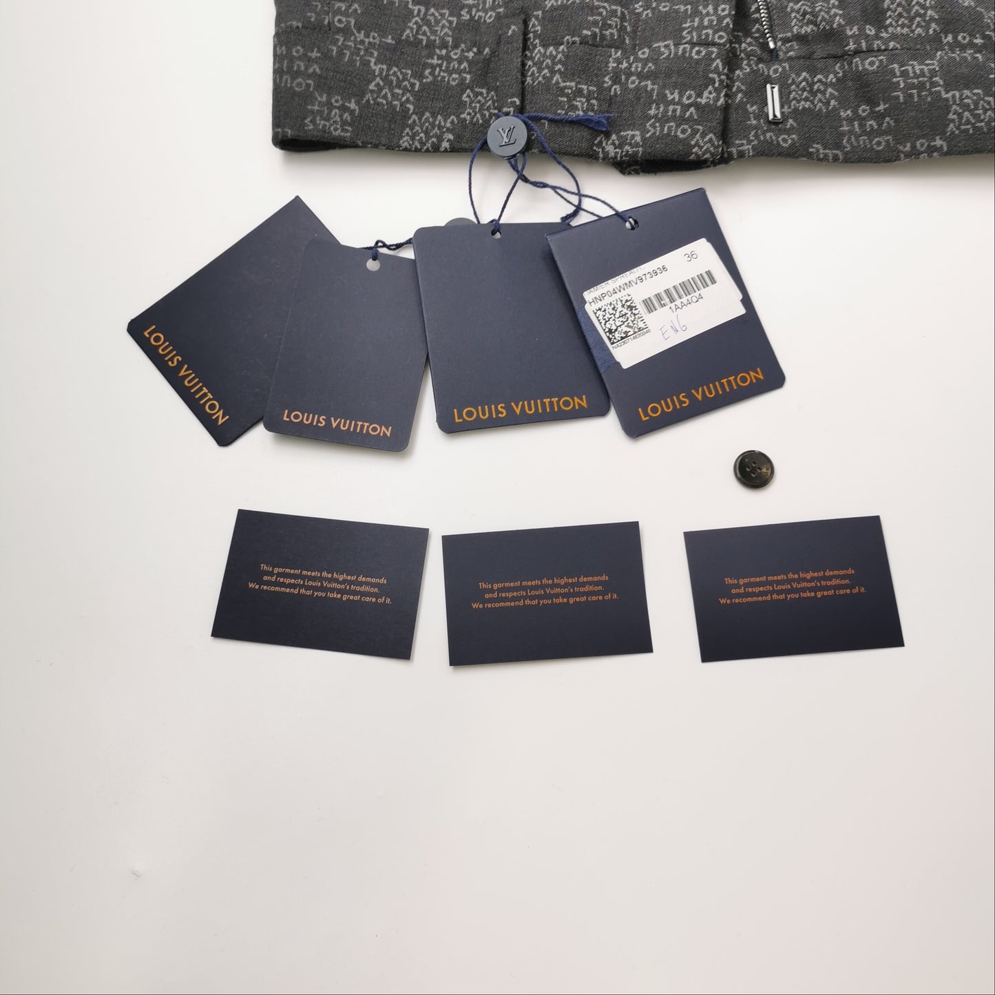 Louis Vuitton S Size Wool Patterned Pants