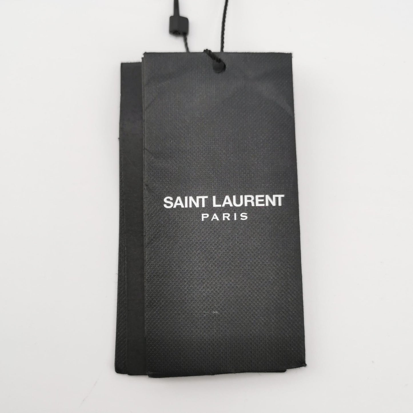 Saint Laurent Men's Cotton-Leather Zip Detail Pants