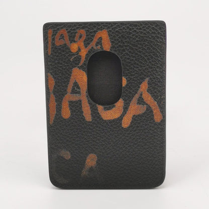 Balenciaga Leather Colorblock Logo Card Holder