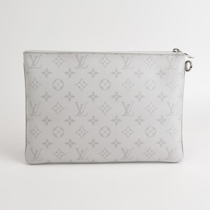 Louis Vuitton Pochette Voyage Gray Monogram Clutch