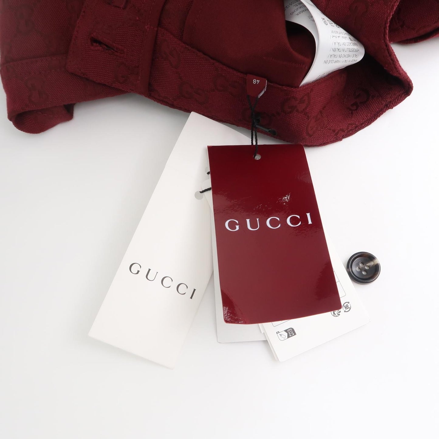 Gucci Cotton Double G Buttoned Shorts Size M