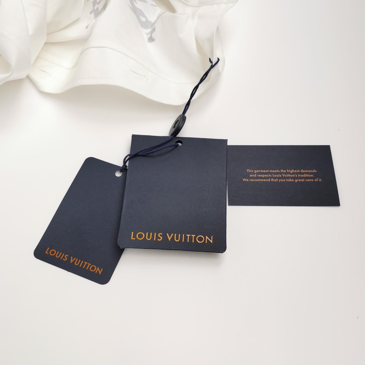 Louis Vuitton S Size Cotton Logo Long Sleeve Shirt