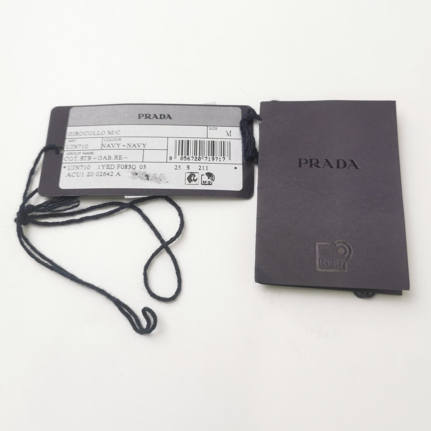 Prada Cotton Solid Black T-Shirt L/52