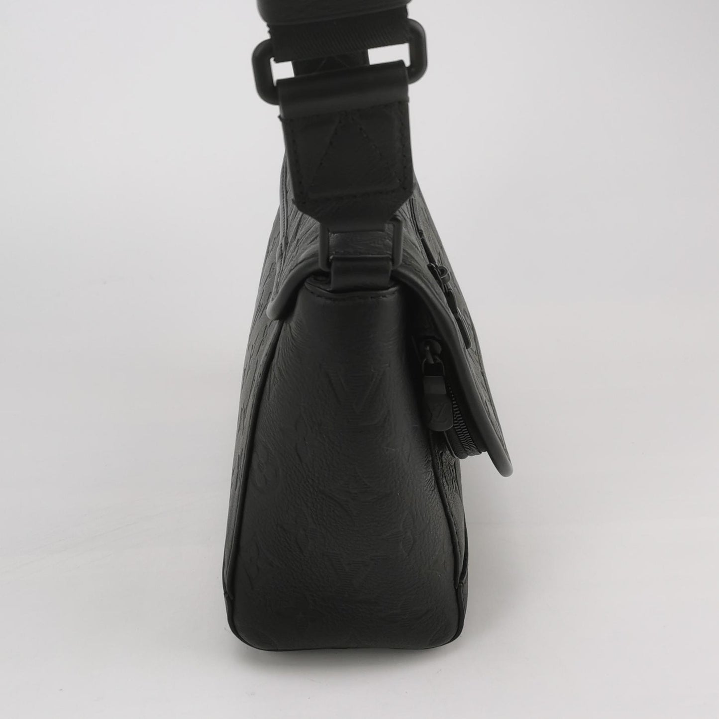 Louis Vuitton Black Monogram Embossed Messenger Crossbody