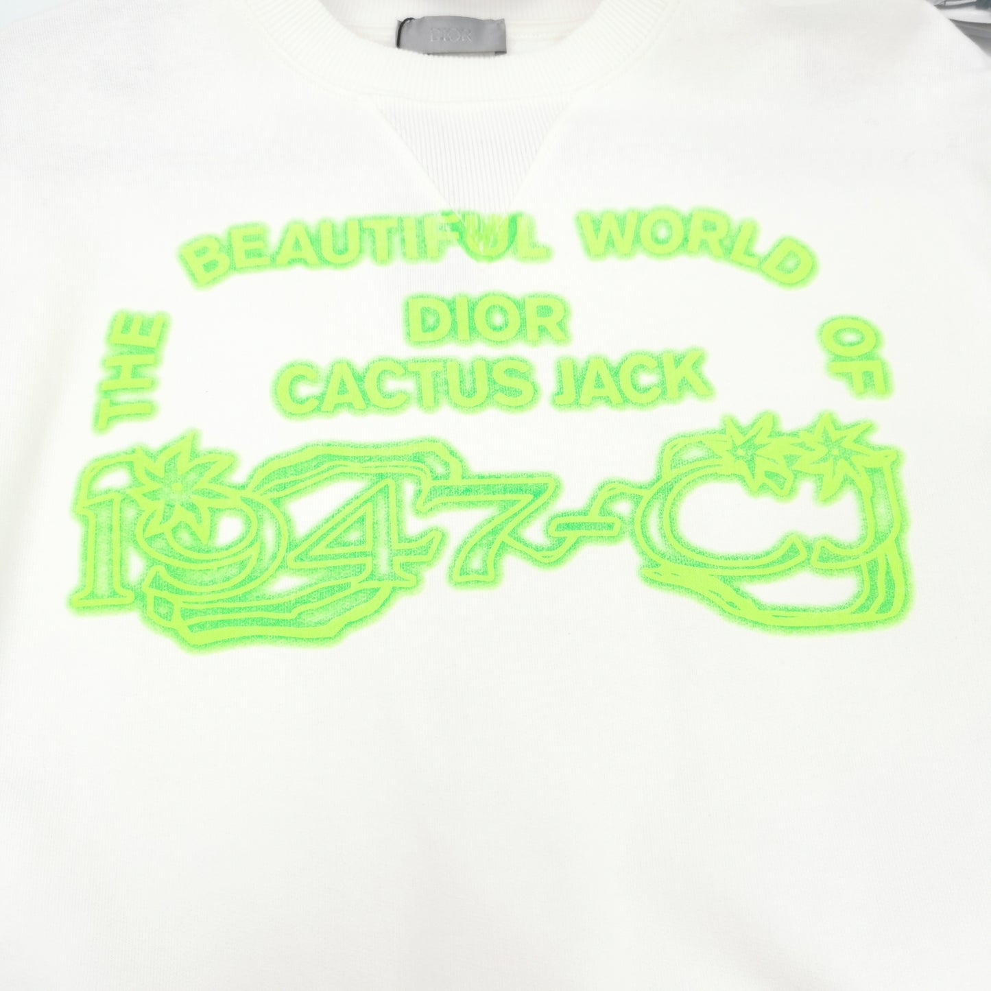 Dior Cactus Jack Collab Cotton Crewneck Sweatshirt XS