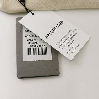 Balenciaga S Cotton Logo Crew Neck T-Shirt