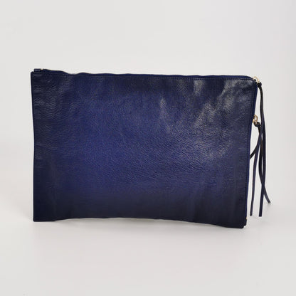 Balenciaga Classic City Lambskin Clutch with Rivets