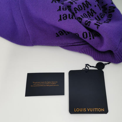 Louis Vuitton Purple Wool Crewneck Sweater XL