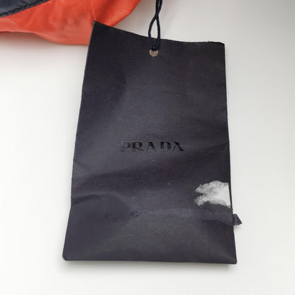 Prada Quilted Hooded Long-Sleeve Down Jacket L