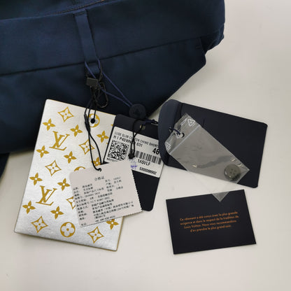 Louis Vuitton Navy Cotton Solid Shorts XS