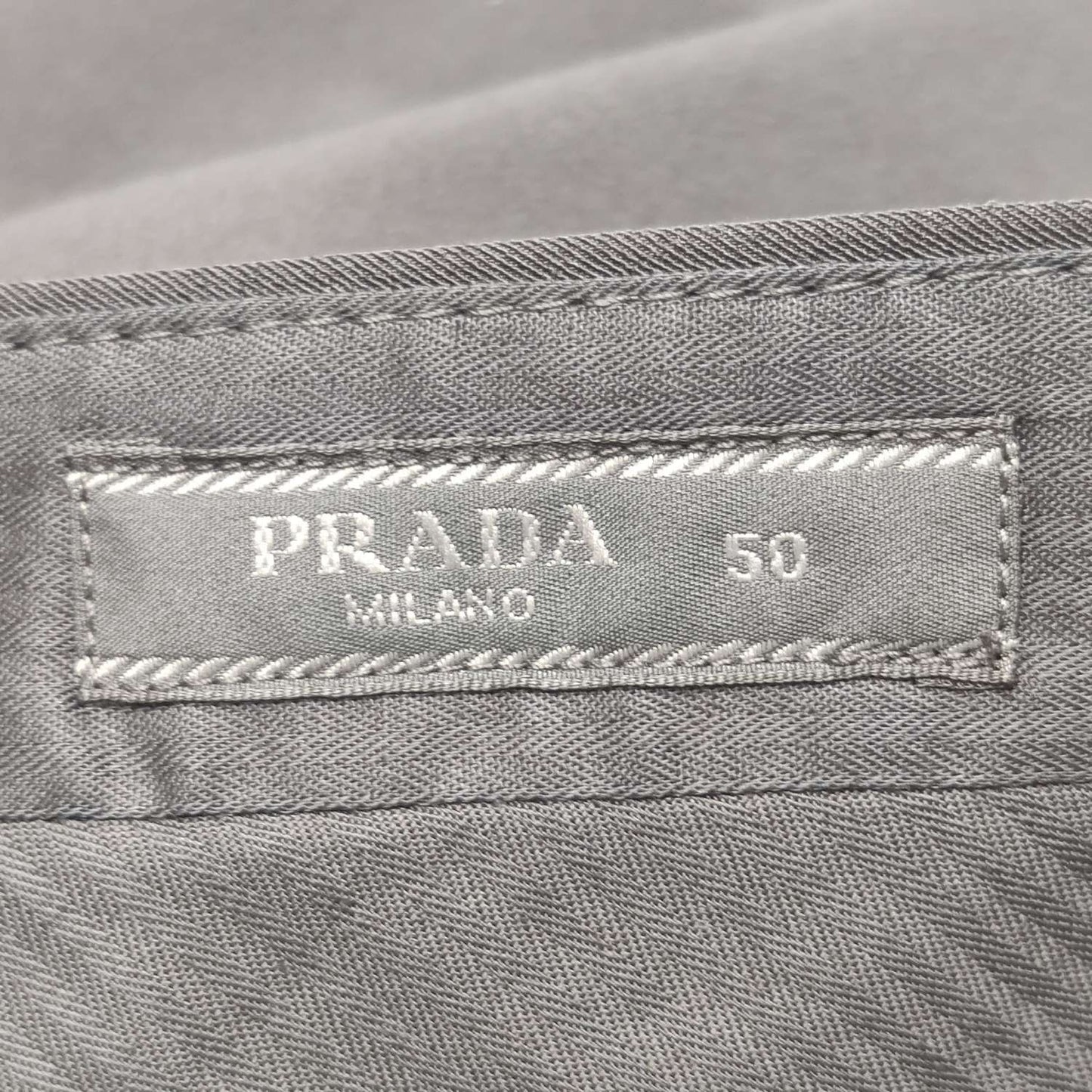 Prada Unused Solid Black Trousers L/50