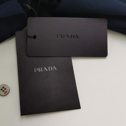 Prada S Size Cotton Logo Polo Shirt