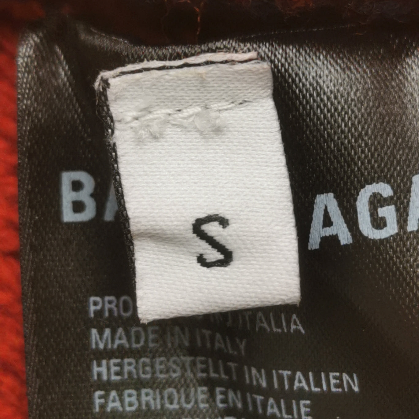 Balenciaga Wool Blend Logo Print Crewneck Sweater S