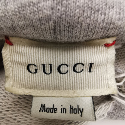 Gucci Gray Cotton Hoodie with Double G Logo