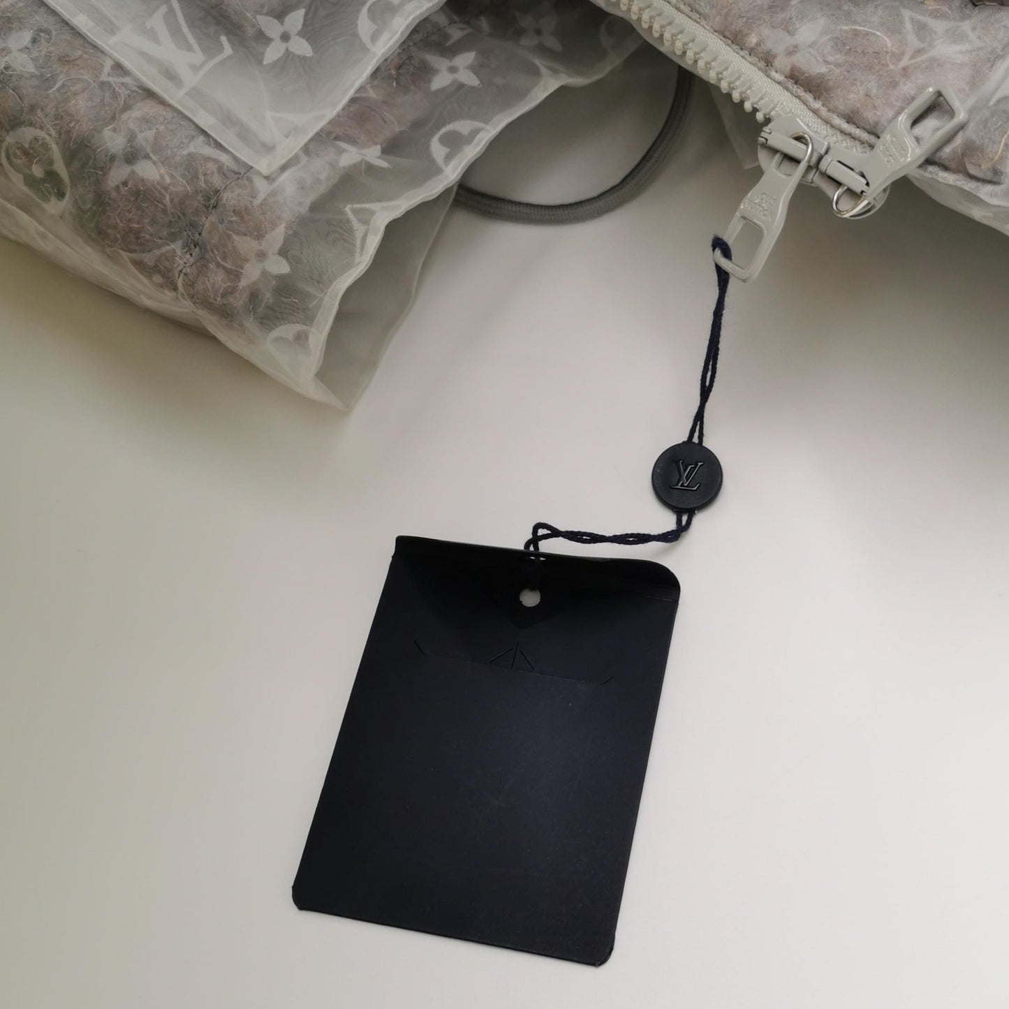 Louis Vuitton Monogram Organza Padded Coat L