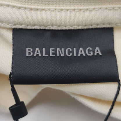 Balenciaga S Cotton Logo Crew Neck T-Shirt