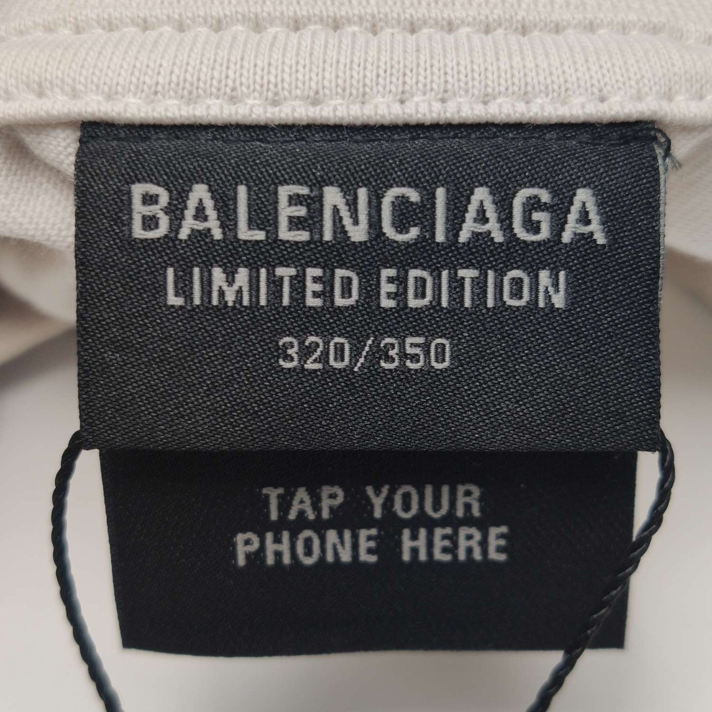 Balenciaga S Size Cotton Logo Crew Neck T-Shirt