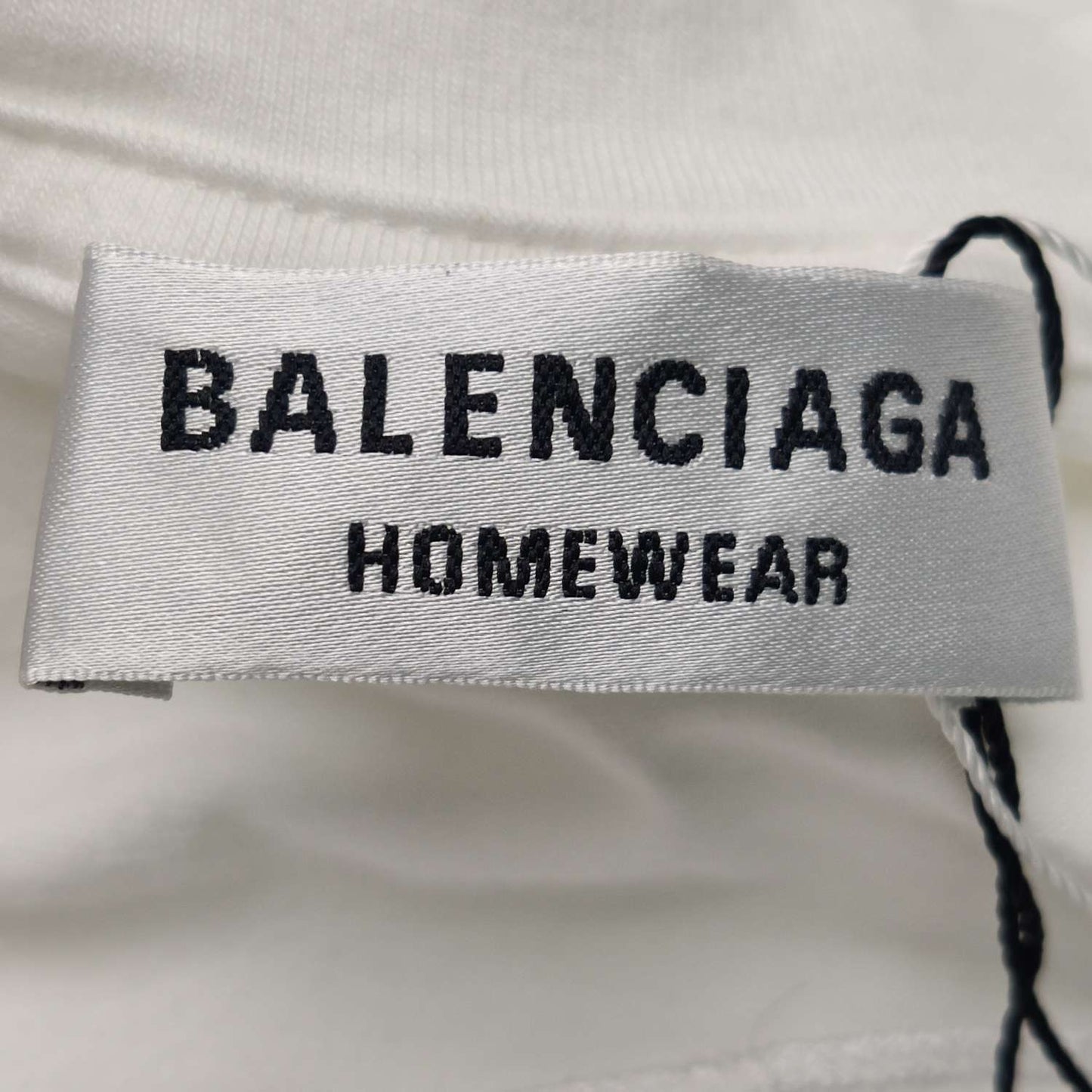 Balenciaga White Cotton Logo T-Shirt S