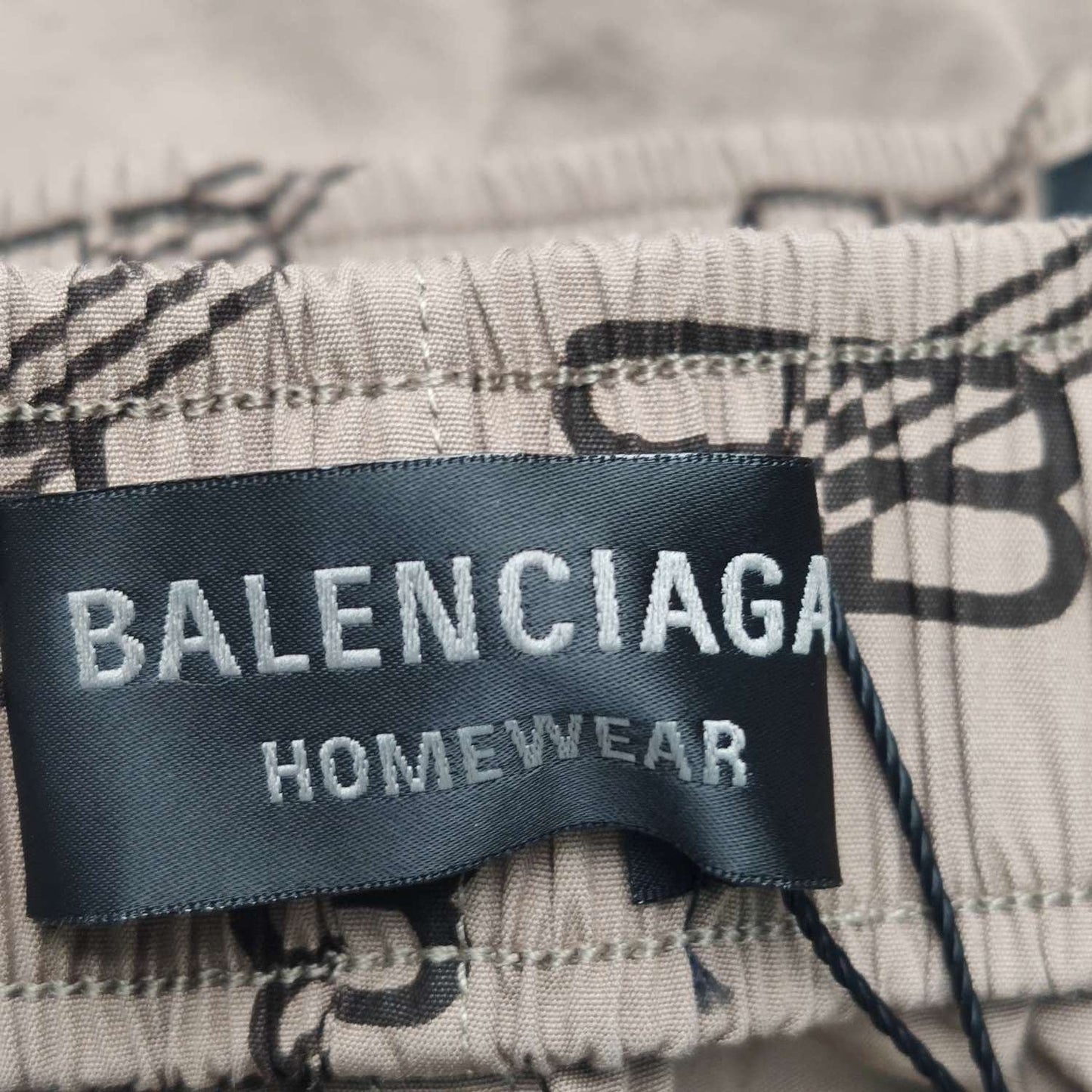 Balenciaga Logo Print Cotton Shorts S