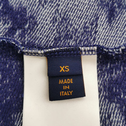 Louis Vuitton Monogram Scarf Print Tie-Dye Short-Sleeve Hoodie XS