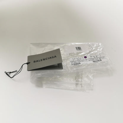 Balenciaga S Cotton Logo Print Crew Neck T-Shirt